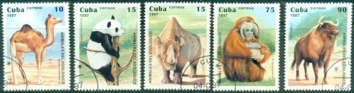 Potov znmky Kuba 1997 Zvierat ze ZOO Mi# 3996-4000