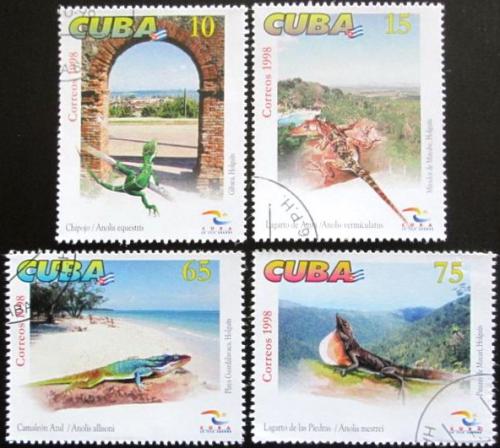Potov znmky Kuba 1998 Obojivelnky Mi# 4150-53