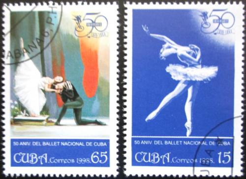 Potov znmky Kuba 1998 Sttn balet, 50. vroie Mi# 4160-61