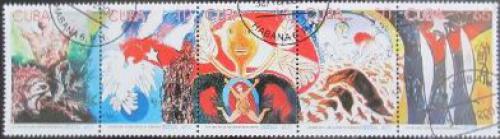 Potov znmky Kuba 2001 Umenie Mii# 4381-85