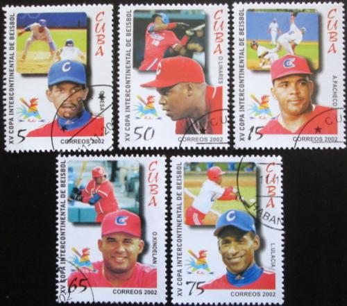 Potov znmky Kuba 2002 Baseball Mi# 4467-71 Kat 6