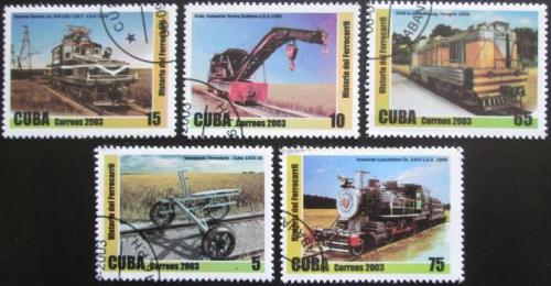 Potov znmky Kuba 2003 Histria eleznice Mi# 4532-36