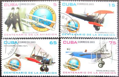 Potov znmky Kuba 2003 Stolet letectvo Mi# 4568-71