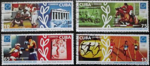 Potov znmky Kuba 2004 LOH Atny Mi# 4574-77