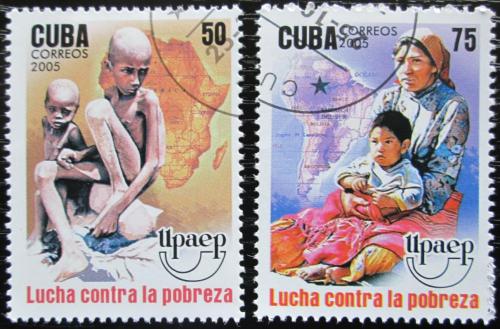 Potov znmky Kuba 2005 Boj s chudobou Mi# 4733-34