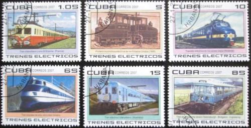 Potov znmky Kuba 2007 Elektrick lokomotvy Mi# 4888-93