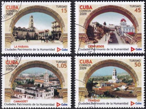 Potov znmky Kuba 2009 Kubnsk msta UNESCO Mi# 5268-71 Kat 5.80