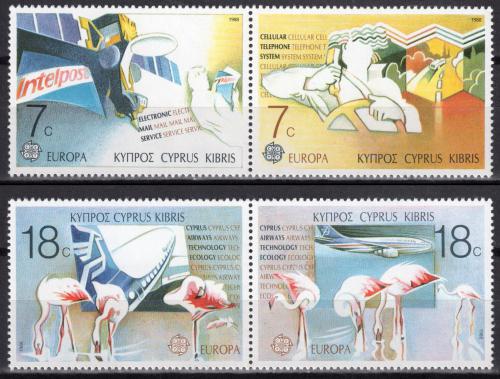 Poštové známky Cyprus 1988 Európa CEPT, doprava a komunikace Mi# 695-98