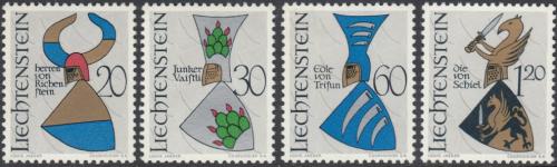 Poštové známky Lichtenštajnsko 1966 Erby Mi# 465-68