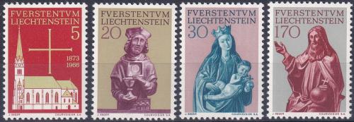 Poštové známky Lichtenštajnsko 1966 Náboženské umenie Mi# 470-73 Kat 5€