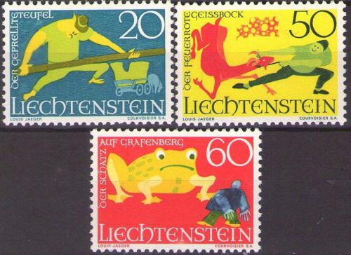 Poštové známky Lichtenštajnsko 1969 Báje Mi# 518-20