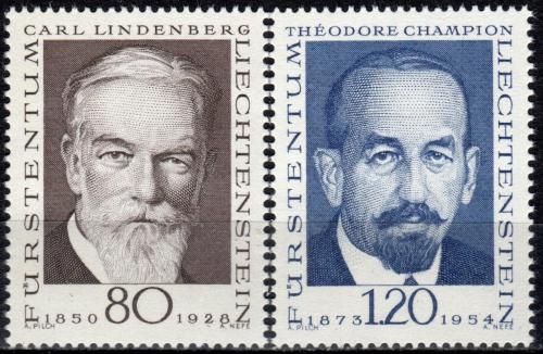 Poštové známky Lichtenštajnsko 1969 Osobnosti filatelie Mi# 512-13