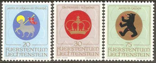 Poštové známky Lichtenštajnsko 1970 Erby Mi# 533-35
