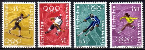 Poštové známky Lichtenštajnsko 1971 ZOH Sapporo Mi# 551-54
