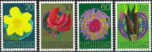 Poštové známky Lichtenštajnsko 1972 Flóra Mi# 560-63 Kat 5€