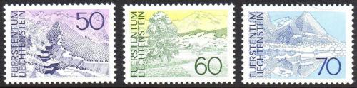 Poštové známky Lichtenštajnsko 1973 Místní krajina Mi# 584-86