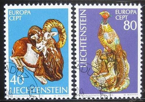 Poštové známky Lichtenštajnsko 1976 Európa CEPT Mi# 642-43