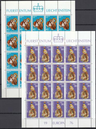Poštové známky Lichtenštajnsko 1976 Európa Mi# 642-43 Kat 40€