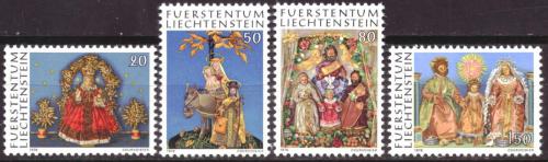Poštové známky Lichtenštajnsko 1976 Vianoce Mi# 662-65 Kat 5.50€