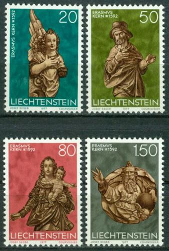 Poštové známky Lichtenštajnsko 1977 Sochy Mi# 688-91 Kat 5.50€