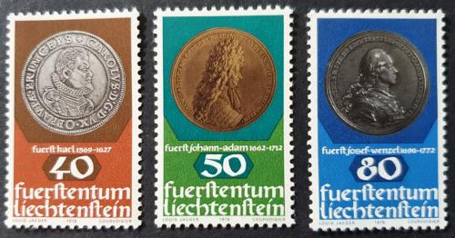 Poštové známky Lichtenštajnsko 1978 Medaile Mi# 710-12