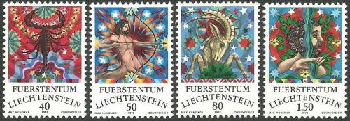 Poštové známky Lichtenštajnsko 1978 Znamení zvìrokruhu Mi# 713-16 Kat 5€