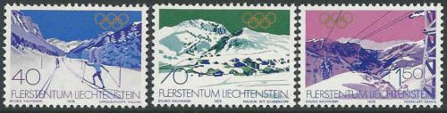 Poštové známky Lichtenštajnsko 1979 ZOH Lake Placid Mi# 735-37 Kat 4.40€