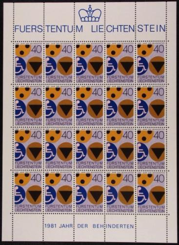 Poštové známky Lichtenštajnsko 1981 Medzinárodný rok postižených Mi# 774 Kat 16€
