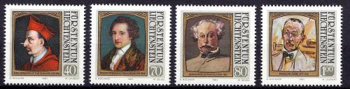 Poštové známky Lichtenštajnsko 1981 Umenie, slavní hosté Mi# 784-87 Kat 5€
