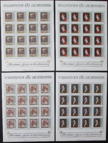 Poštové známky Lichtenštajnsko 1981 Umenie, slavní hosté Mi# 784-87 Kat 80€