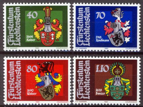 Poštové známky Lichtenštajnsko 1982 Erby Mi# 793-96