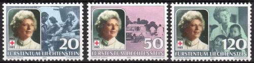 Poštové známky Lichtenštajnsko 1985 Knìžna Gina, Èervený kríž Mi# 875-77