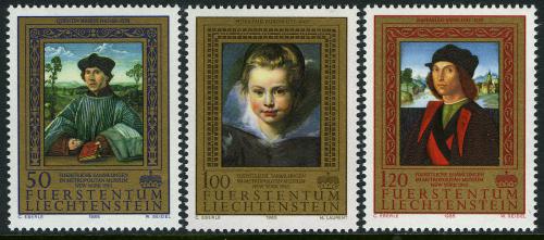 Poštové známky Lichtenštajnsko 1985 Umenie Mi# 881-83 Kat 5€