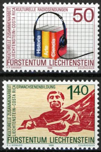 Poštové známky Lichtenštajnsko 1988 Události Mi# 945-46 Kat 3.40€