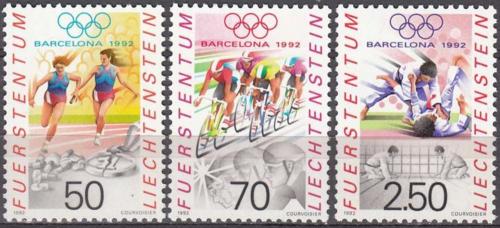 Poštové známky Lichtenštajnsko 1992 LOH Barcelona Mi# 1035-37 Kat 6€