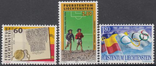 Poštové známky Lichtenštajnsko 1994 Události Mi# 1081-83 Kat 9€