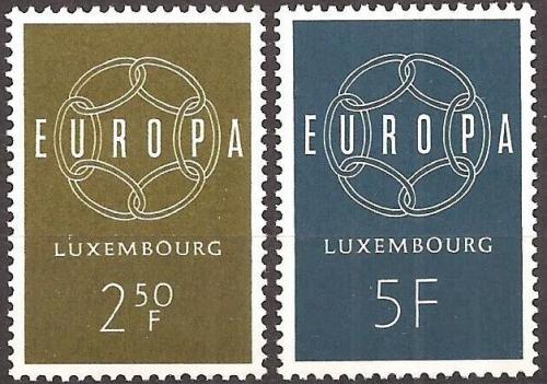 Poštové známky Luxembursko 1959 Európa CEPT Mi# 609-10 Kat 3.50€