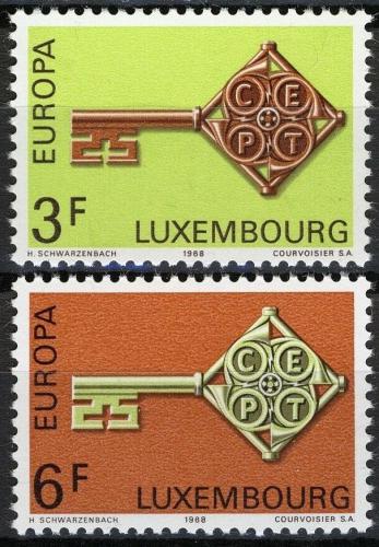 Poštové známky Luxembursko 1968 Európa CEPT Mi# 771-72