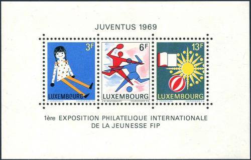 Potov znmky Luxembursko 1969 Vstava JUVENTUS Mi# Block 8