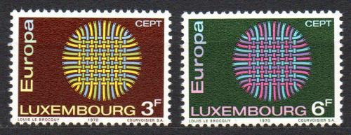 Poštové známky Luxembursko 1970 Európa CEPT Mi# 807-08