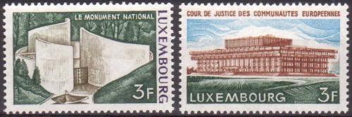 Potov znmky Luxembursko 1972 Architektra Mi# 850-51