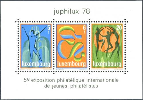 Potov znmky Luxembursko 1978 Vstava JUPHILUX Mi# Block 12