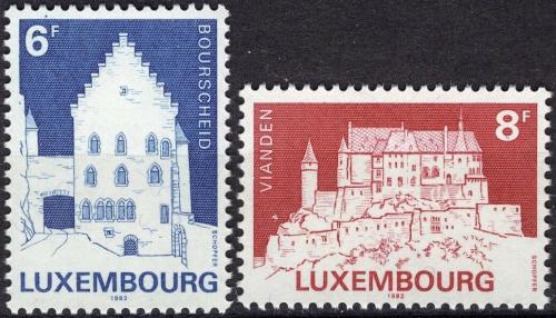 Potov znmky Luxembursko 1982 Hrady Mi# 1058-59 - zvi obrzok