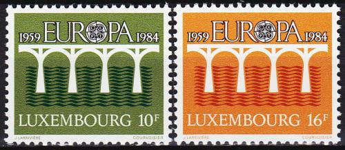 Poštové známky Luxembursko 1984 Európa CEPT Mi# 1098-99 Kat 4.50€