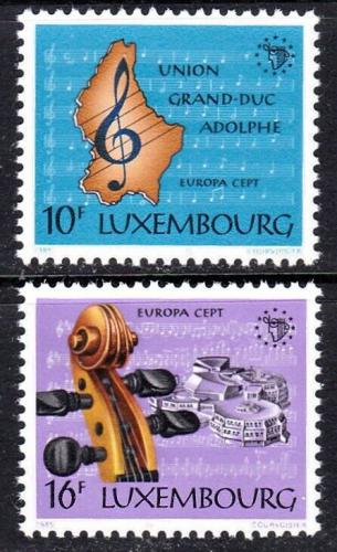 Poštové známky Luxembursko 1985 Európa CEPT, rok hudby Mi# 1125-26 Kat 5€