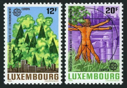 Poštové známky Luxembursko 1986 Európa CEPT, ochrana pøírody Mi# 1151-52 Kat 4.20€