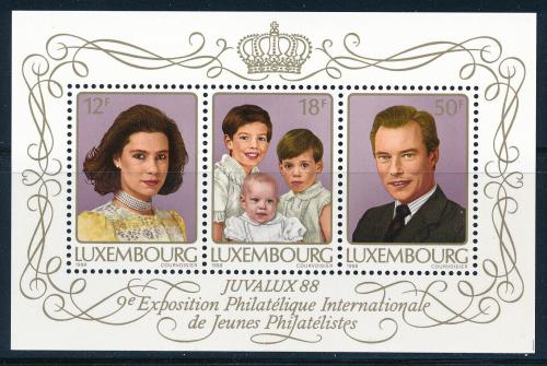 Poštové známky Luxembursko 1988 Vévodská rodina Mi# Block 15 Kat 7.50€ 