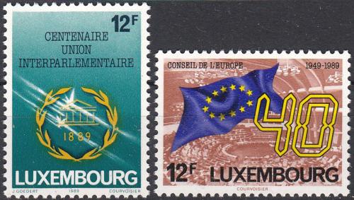 Potov znmky Luxembursko 1989 Evropsk vroie Mi# 1221-22