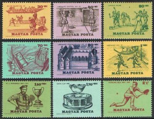Poštové známky Maïarsko 1965 Dìjiny tenisu Mi# 2127-35