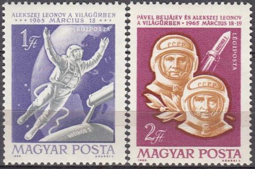 Poštové známky Maïarsko 1965 Let do vesmíru Mi# 2120-21